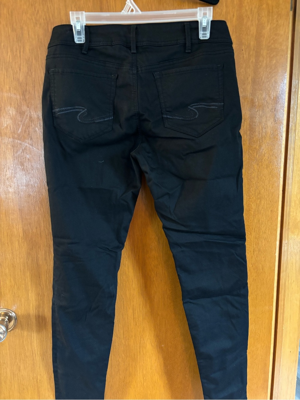 Silver Jeans Dark Black Skinny Jeans - Picture 2 of 3